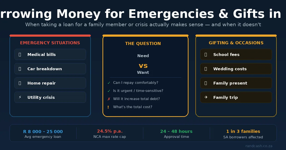 Borrowing Money for an Emergency or a Family Gift: An Honest South African Guide