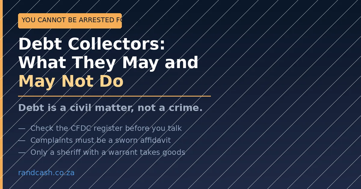 Debt Collectors in South Africa: What They May Do, What They May Not, and How to Stop the Rest