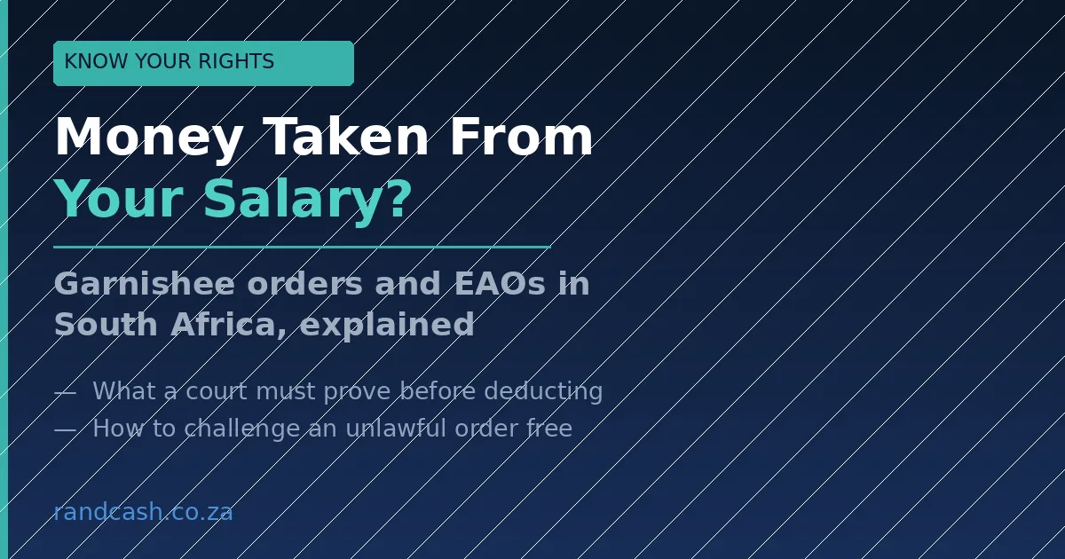 Money Taken From Your Salary? Garnishee Orders and EAOs Explained