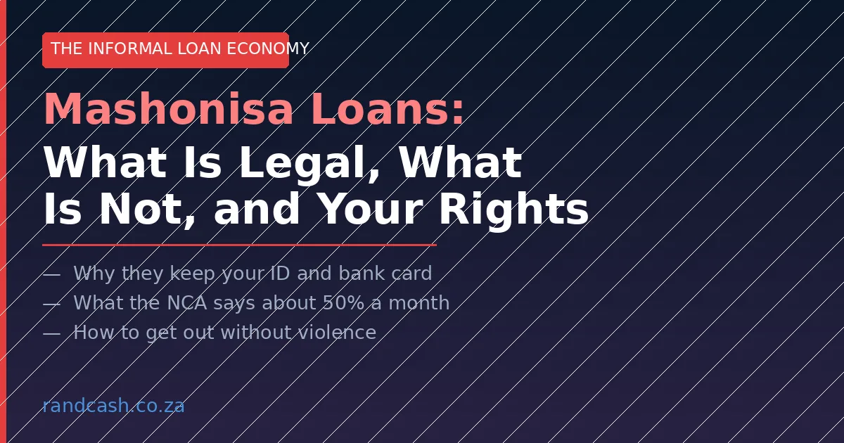 Mashonisa Loans in South Africa: What Is Legal, What Is Not, and Your Rights