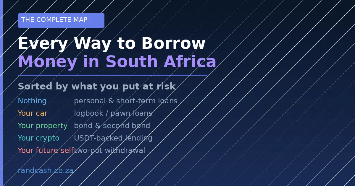 Every Way to Borrow Money in South Africa, Sorted by What You Put at Risk